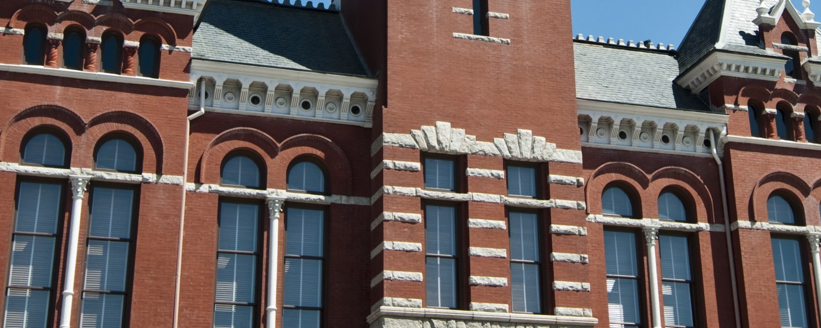 County courthouse facade